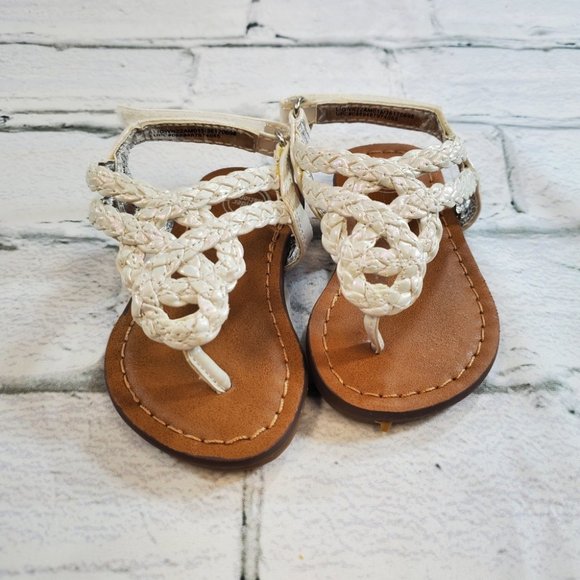 Wonder Nation Other - Pearly White Gladiator Sandals. Summer Baby Shoes.